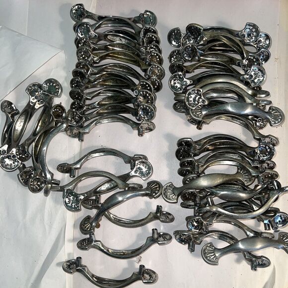 51 Fanned Nautical Stainless Drawer Cabinet Dresser Pulls Hardware - Picture 2 of 9